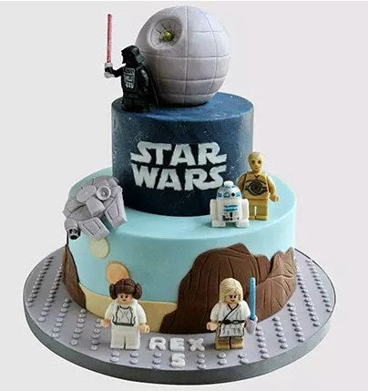 Star Wars Themed Party Chocolate Cake