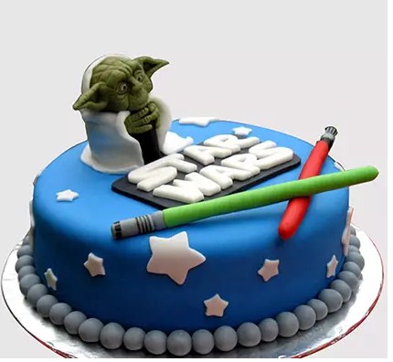 Star Wars Yoda Chocolate Cake