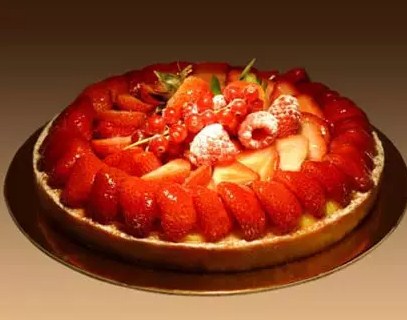 Strawberry Tart 4 Portion