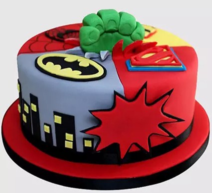 Superheroes Avengers Chocolate Cake