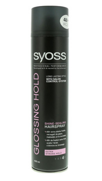 Syoss Glossing Hold Shine-Sealing Hairspray 400ml