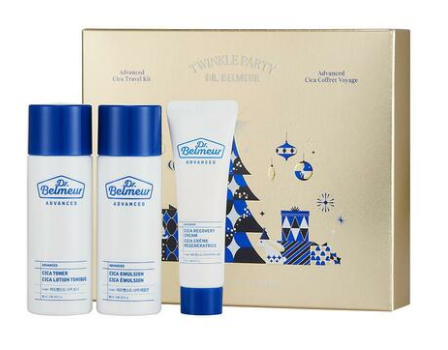 TheFaceShop Dr.Belmeur Dr Travel Kit (Holiday) Foam Cleanser 30 ml, Moisturizer 20 ml,