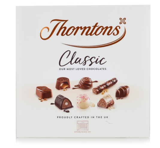 Thorntons classic assorted collection 262g