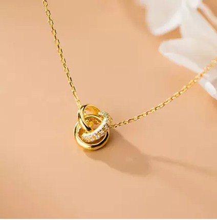 Three Circles Connected Necklace