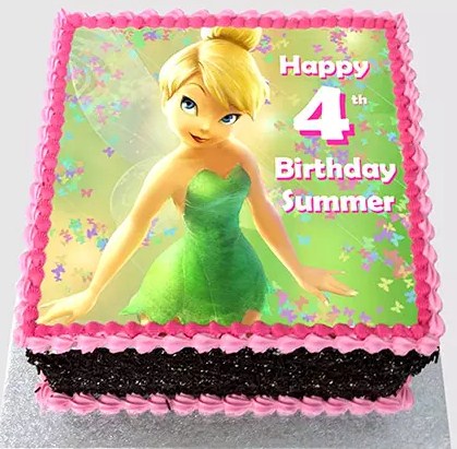 Tinker Bell Chocolate Photo Cake