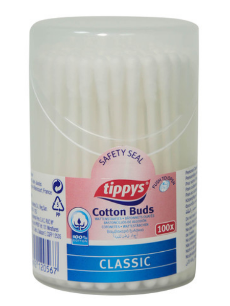 Tippys Cotton Counts Classic Pack of 100
