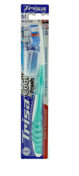 Trisa Cool and Fresh Medium Toothbrush