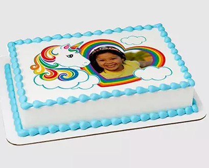 Unicorn Special Chocolate Photo Cake