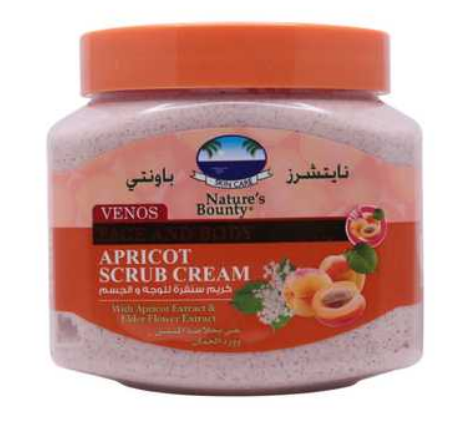 VENOS APRICOT FACE & BODY SCRUB , 560 ML