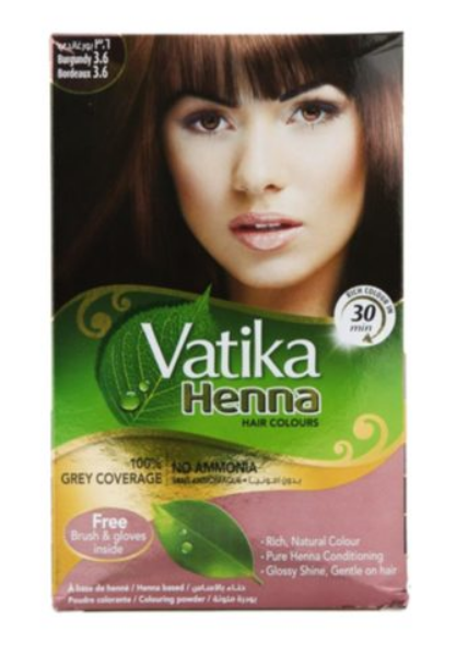 Vatika Henna Hair Colours Burgundy
