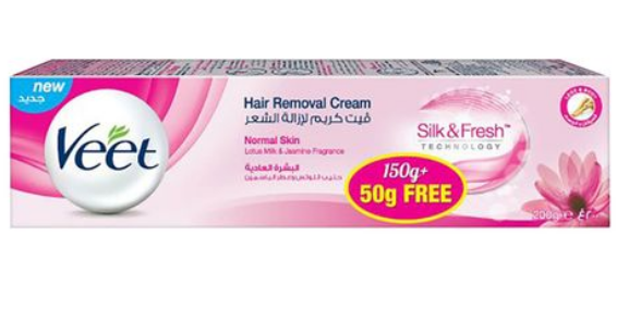 Veet Silk And Fresh Normal Skin Hair Removal Cream 150g + 50g Free