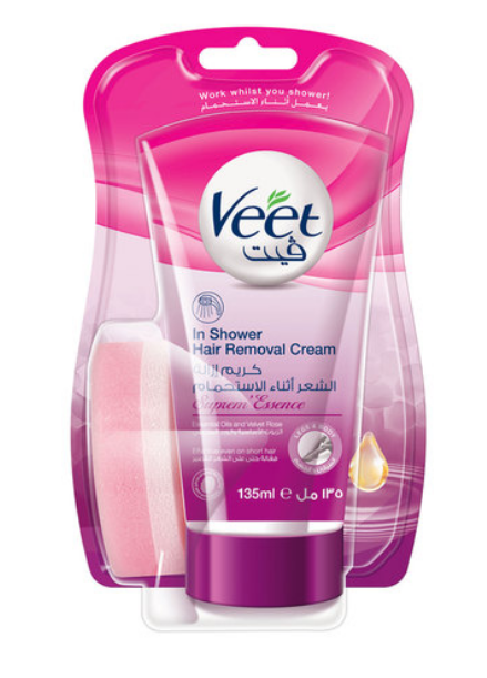 Veet Supreme Essence In-Shower Hair Removal Cream 135ml