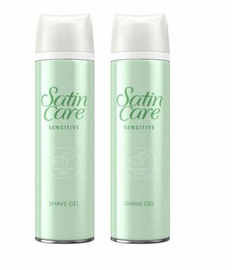 Venus Satin Care Avocado Shaving Gel 200ml x2