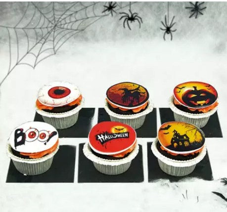 Witches and Eyes Cupcakes 6 Pieces