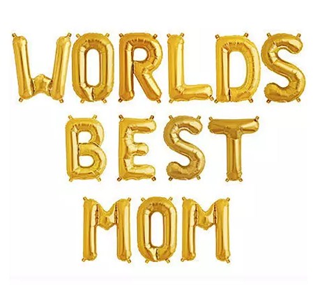 Worlds Best Mom Balloon Set