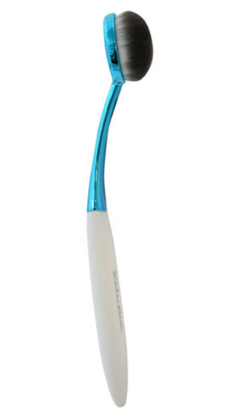 Xcluzive Oval Size 3 Makeup Brush - Blue and White