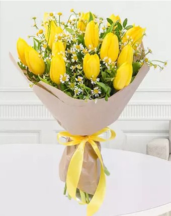 Yellow Tulips Bouquet