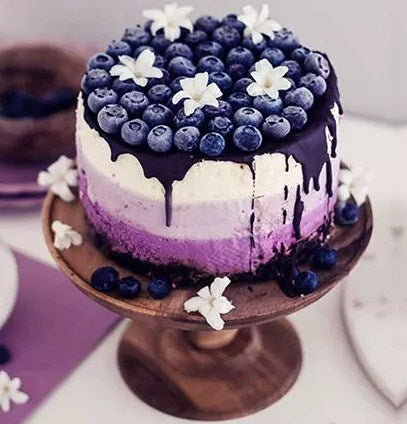 Yummy Blueberry Drip Cake