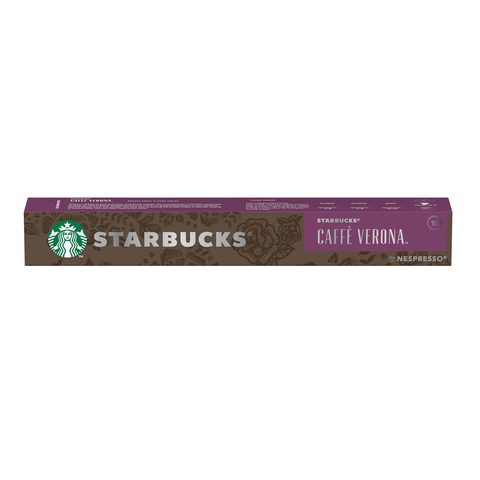 Starbucks Caffe Verona by NESPRESSO Dark Roast Coffee Capsules, Tube of 10, 55g