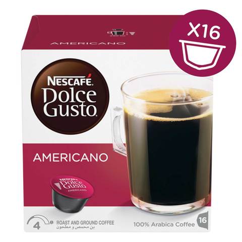 Nescafe Dolce gusto Americano Coffee Capsules x Pack of 16