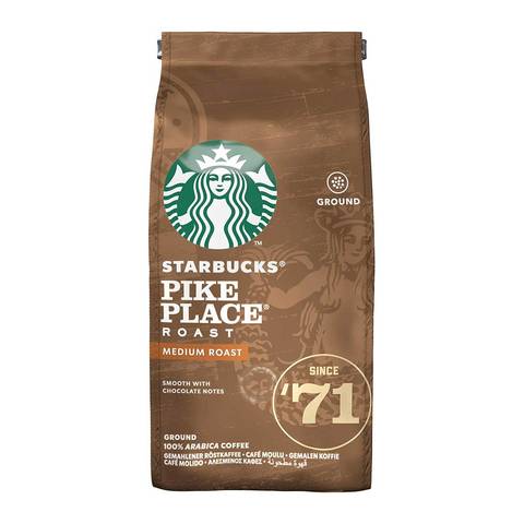 Starbucks Medium Pike Place Roast Ground Coffe 200g