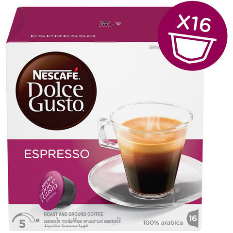 Nescafe Dolce Gusto Espresso Coffee Pack of 16 Capsules
