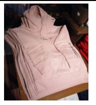 baby pink color hood with cap