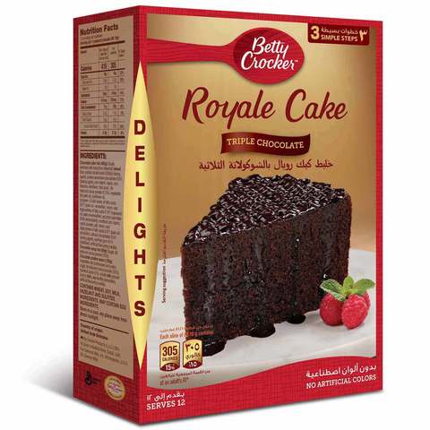 Betty Crocker Triple Chocolate Royale Delights Cake 610g