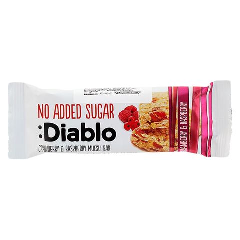 Diablo Cranberry And Raspberry Muesli Bar 30g