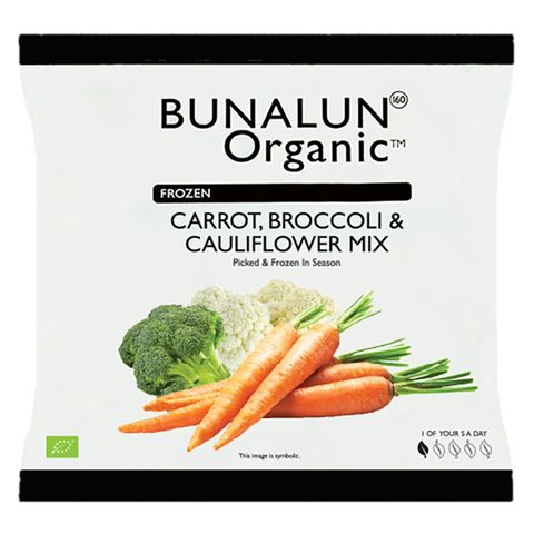 Bunalun Organic Frozen Carrot, Broccoli & Cauliflower Mix 450g
