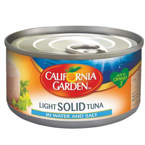 California Garden Light Solid Tuna In Water And Salt 185g