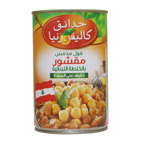 California Garden Canned Peeled Fava Beans Lebanese Recipe 450g