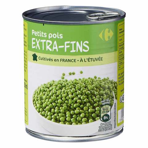 Carrefour Extra Fine Green Peas 800g