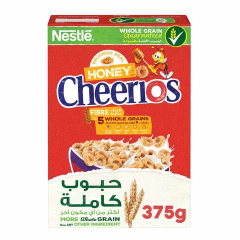 Nestle Honey Cheerios Breakfast Cereal 375g