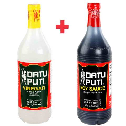Datu Puti Vinegar 1L with Soy Sauce 1L