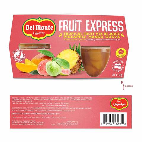 Del Monte Fruit Express Tropical Fruit Mix in Juice 113gx4