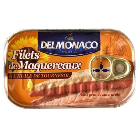 Delmonaco Mackerel in Sunflower Oil 125g