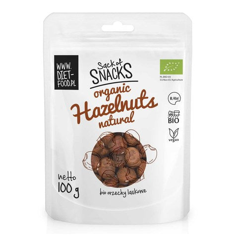 Diet Food Organic Hazelnuts Natural 100g