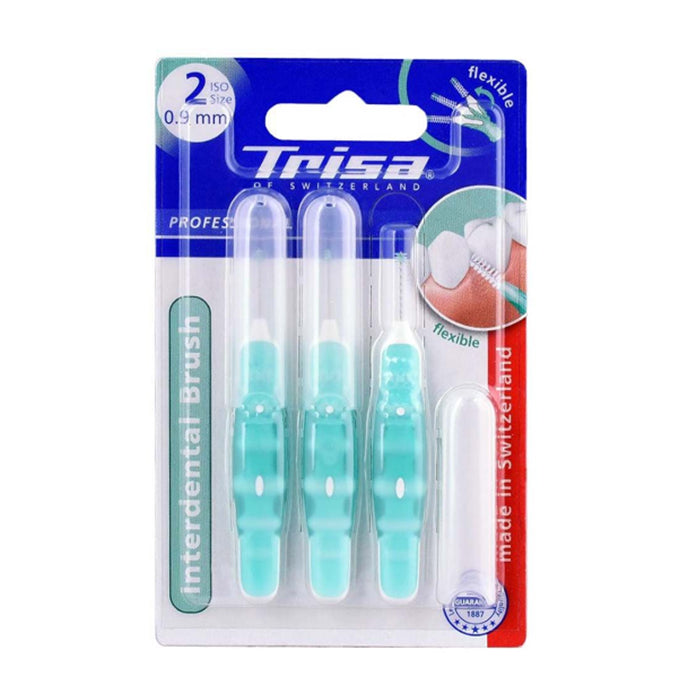 Trisa Interdental Brush Green 0.9 mm Size 2