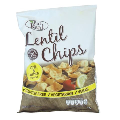 Eat Real Chilli and Lemon Flavored Lentil Chips 113g