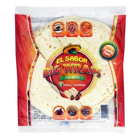 El Sabor Big 6 Wraps 420g