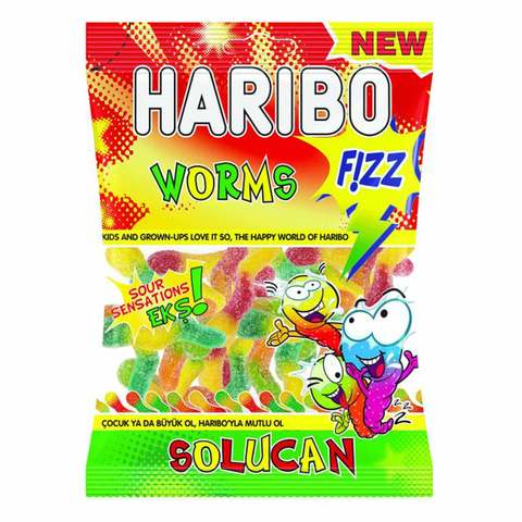 Haribo Fizz Worms Candies 160g
