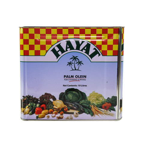 Hayat Palm Olein for Cooking and Frying Oil 10L