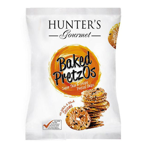 Hunter\'s Gourmet Baked Pretzos with White and Black Sesame 180g