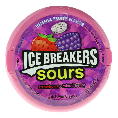 Ice Breakers Strawberry Mixed Berry Sours Candy 42g