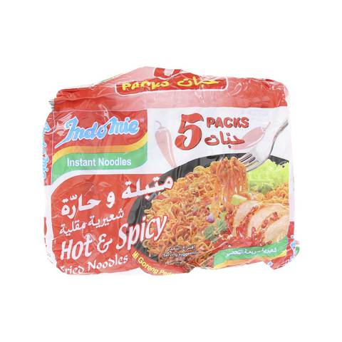 Indomie Hot And Spicy Fried Noodles 80g x Pack of 5