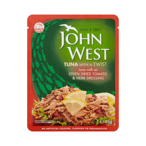 John West Tuna with A Twist, Tomato & Herb Dressing 85g