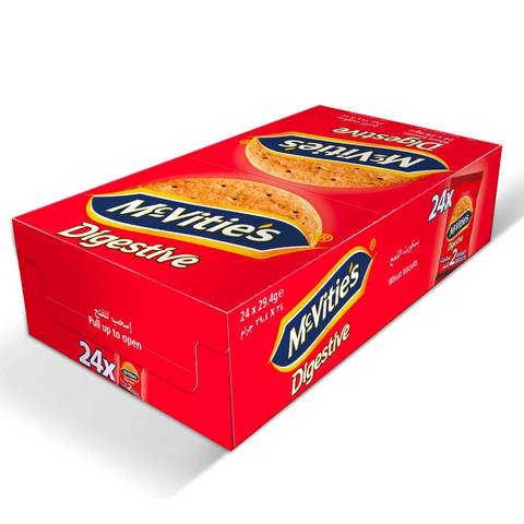 McVitie’s Digestive Wheat Biscuits 29.4g x Pack of 24
