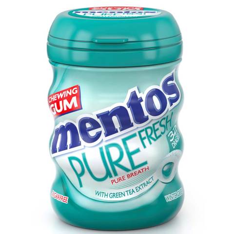 Mentos Pure Fresh Green Tea Chewing Gum 56g