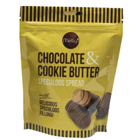 Melly\'s Chocolate and Cookie Butter Speculoos Spread Pouch 100g